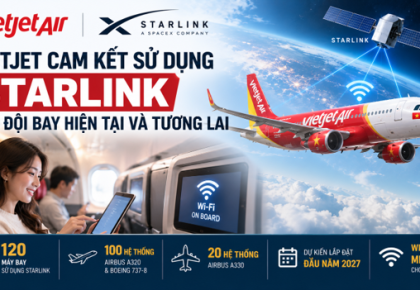 Aviation Week: VietJet cam kết triển khai Starlink trên đội tàu bay hiện tại và tương lai