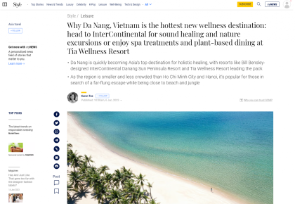 SCMP giới thiệu Đà Nẵng là thiên đường du lịch thư giãn và chăm sóc sức khỏe tại châu Á