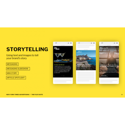 Cách xuất hiện Banner độc đáo trên The New York Times