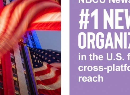 NBCU News Group được xếp hạng là tổ chức tin tức số 1 tại Mỹ về độ lan tỏa trên các nền tảng