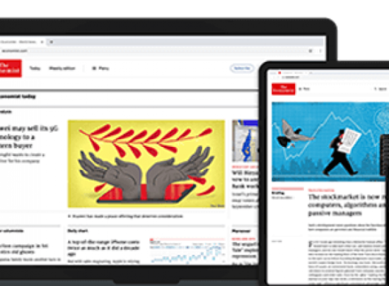 Promotion for the customer who subscribe online account of Nikkei Asia, The Economist 