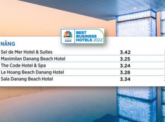 CNBC’s best APAC business hotels 2022: Top 5 khách sạn tại Đà Nẵng