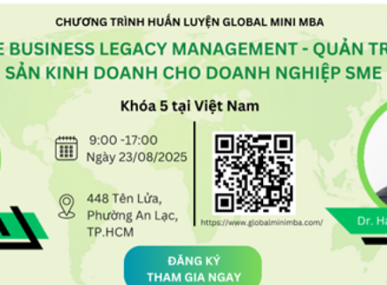 GLOBAL MINI MBA: QUẢN TRỊ DI SẢN KINH DOANH CHO DOANH NGHIỆP SME