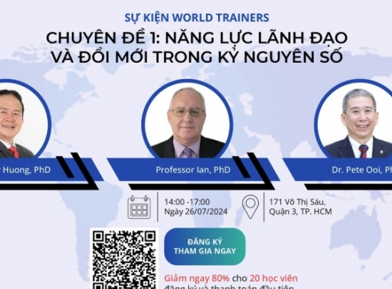 Tham gia sự Kiện World Trainers đầu tiên: Chuyên Đề Năng Lực Lãnh Đạo và Đổi Mới Trong Kỷ Nguyên Số