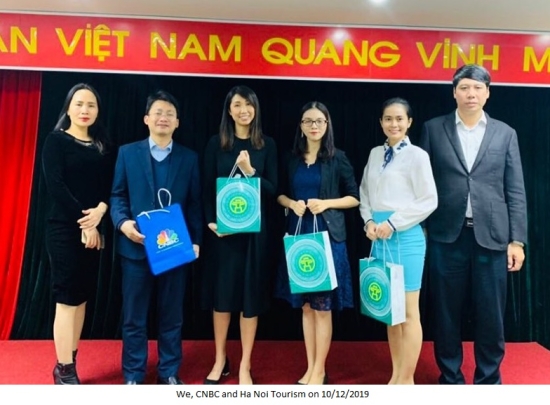 CNBC, Global Book meeting Hà Nội Tourism on 10/12/2019